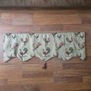 High Quality Fabric Rooster / Chicken Valances